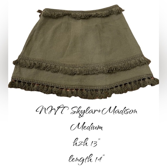 Nwt Skylar + Madison fringe mini skirt - Picture 1 of 6